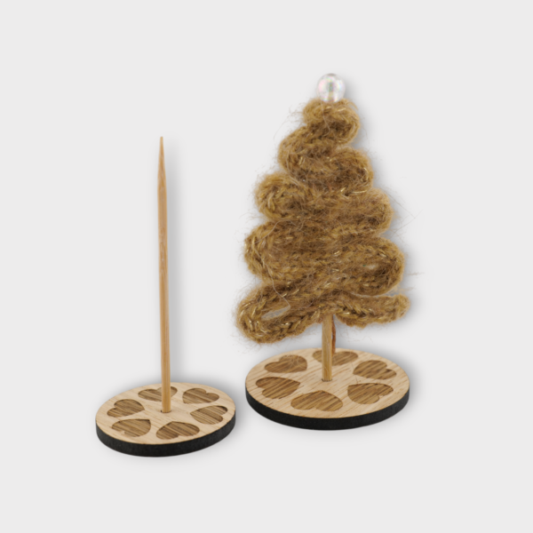 Juletræsfod - Hjerter (2 stk)