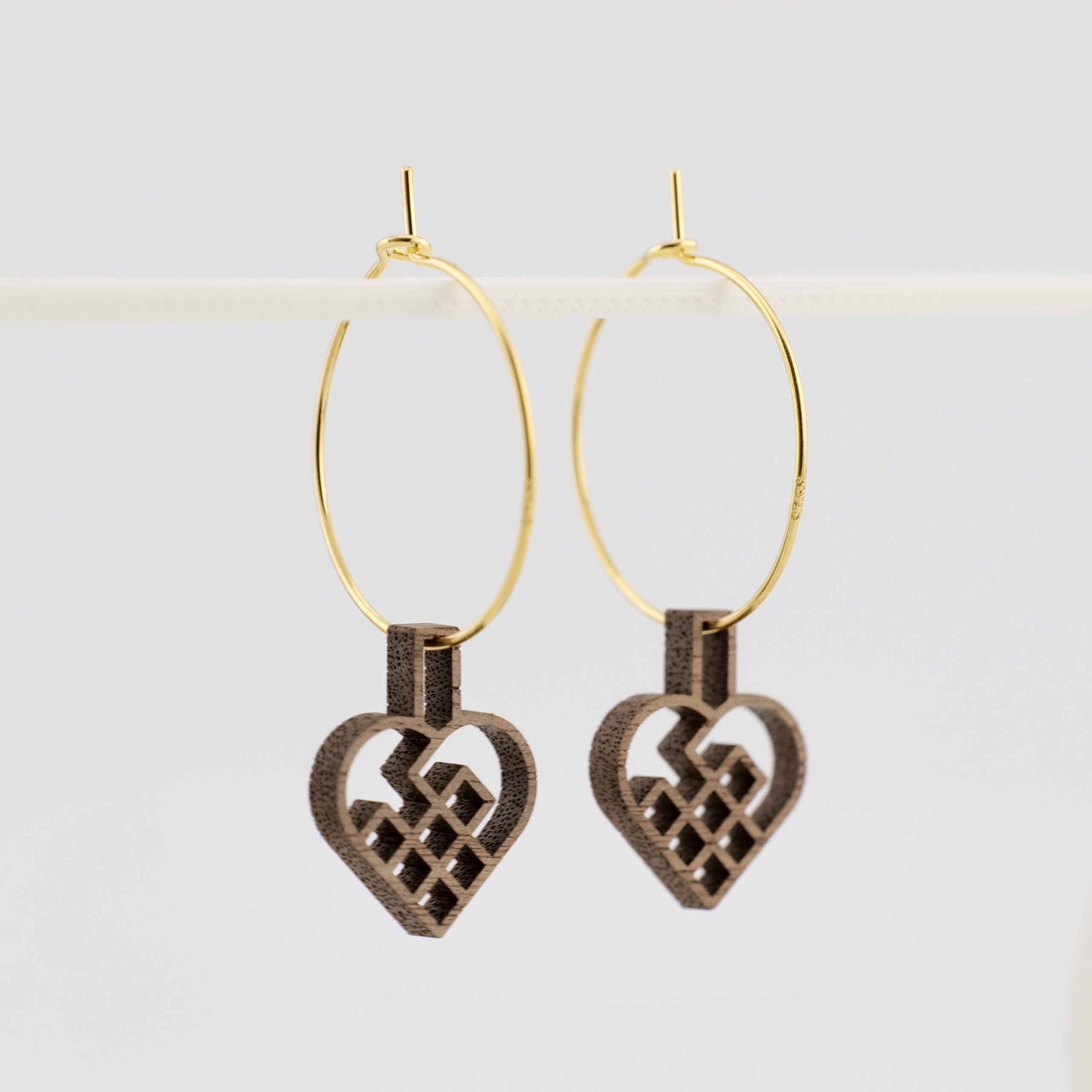 Creol Øreringe - Julehjerter