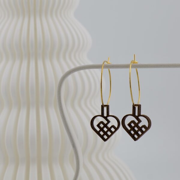 Creol Øreringe - Julehjerter