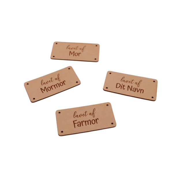 Personlige læderlabels